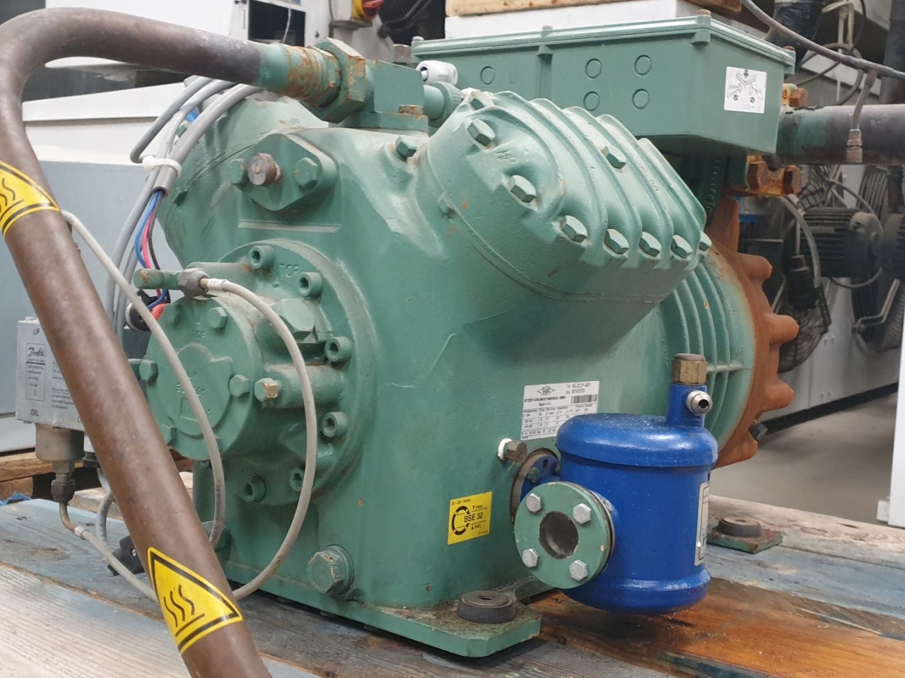 Used Bitzer G Y P Semi Hermetic Reciprocating Compressor Hos Bv