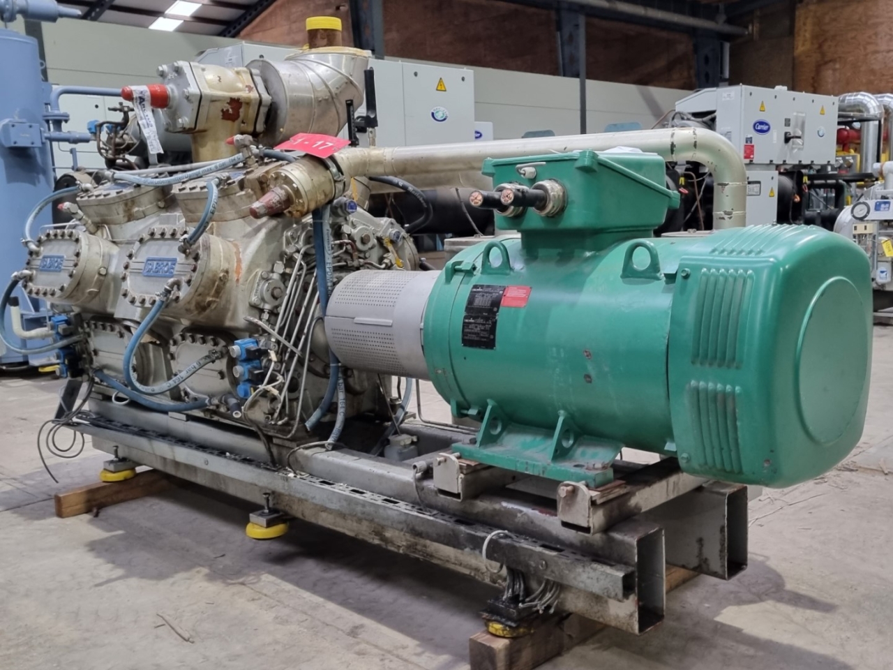 Used Sabroe TSMC 116 S Reciprocating Compressor On R717 Ammonia HOS BV