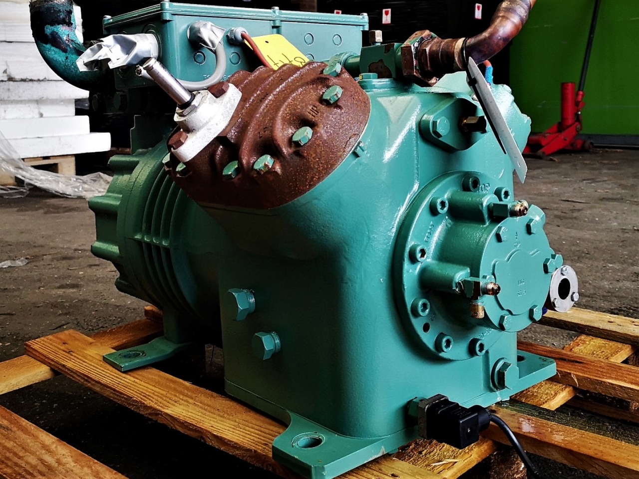 Used Bitzer H Semi Hermetic Reciprocating Compressor Hos Bv