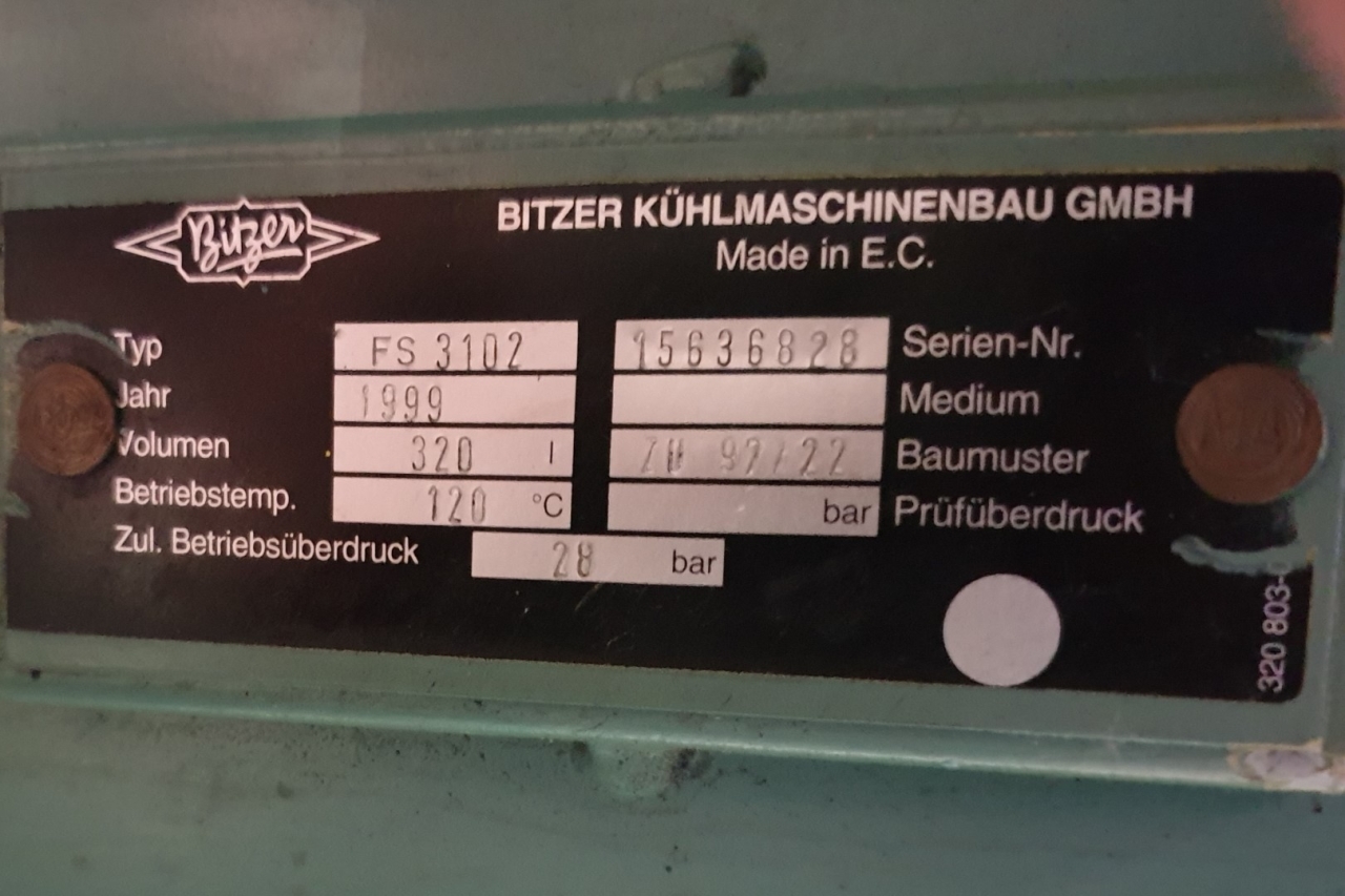 Used Bitzer HSK 5363-40-40P (x4) semi-hermetic screw compressors - HOS BV