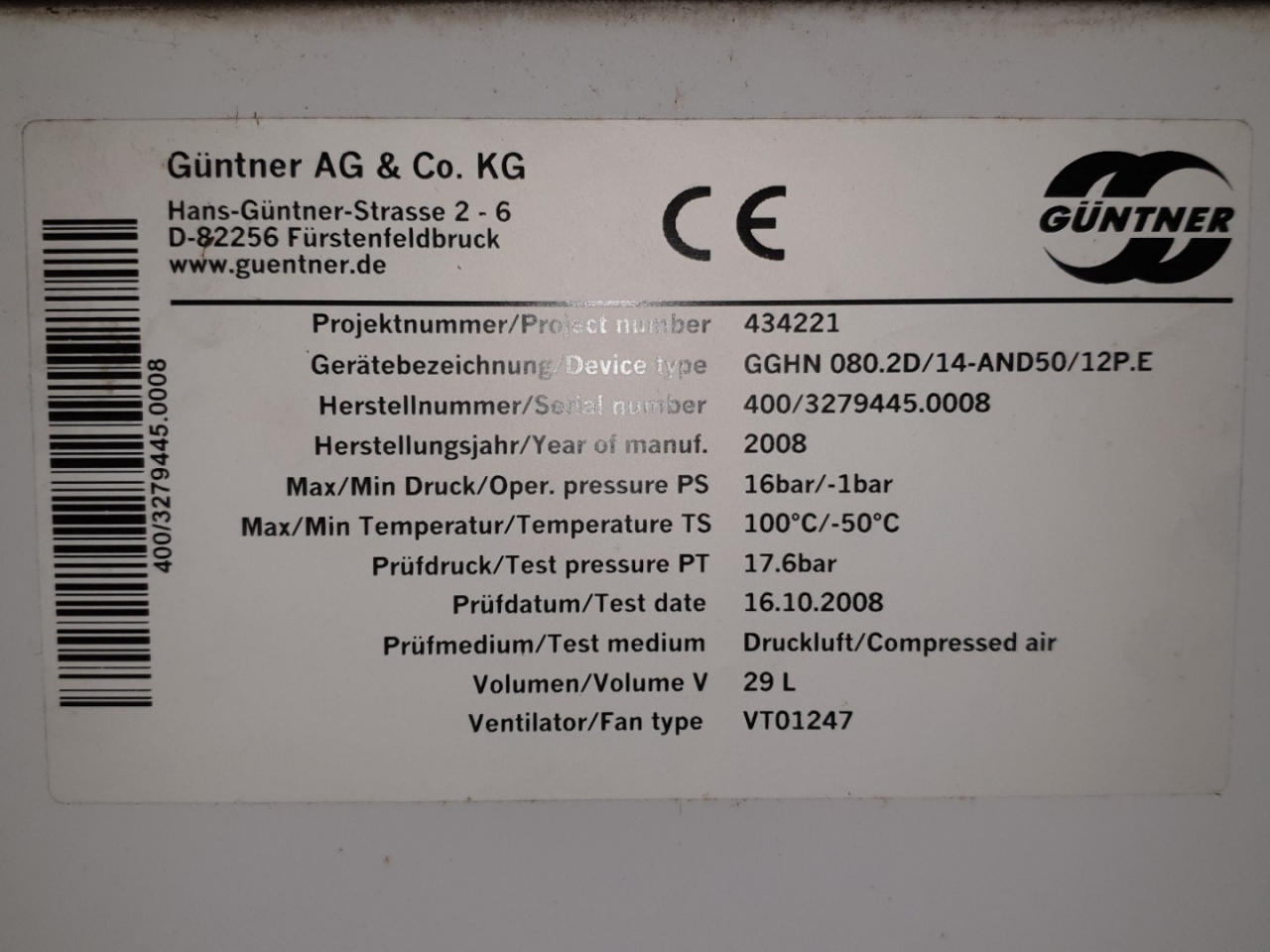 Güntner GGHN 080.2D/14-AND50/12P.E. - HOS BV