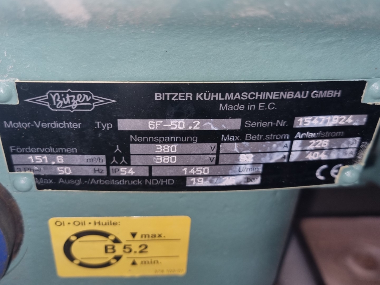 Used Bitzer 6F -50.2 (x2) /66F-100.2 compressor - HOS BV