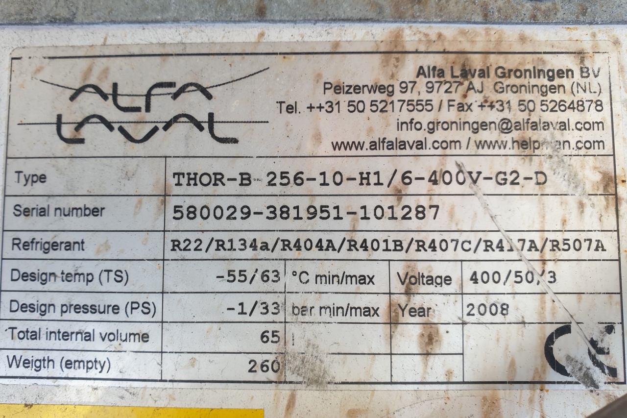 Alfa Laval THOR-B 256-10-H1 / 6-400V-G2-D - HOS BV