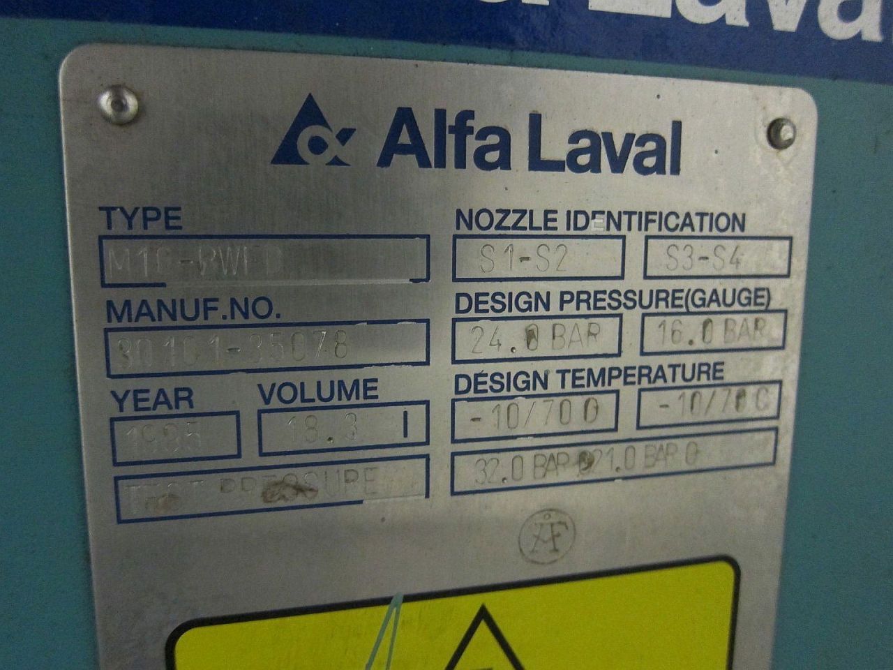 Alfa Laval M10-BWFD - HOS BV