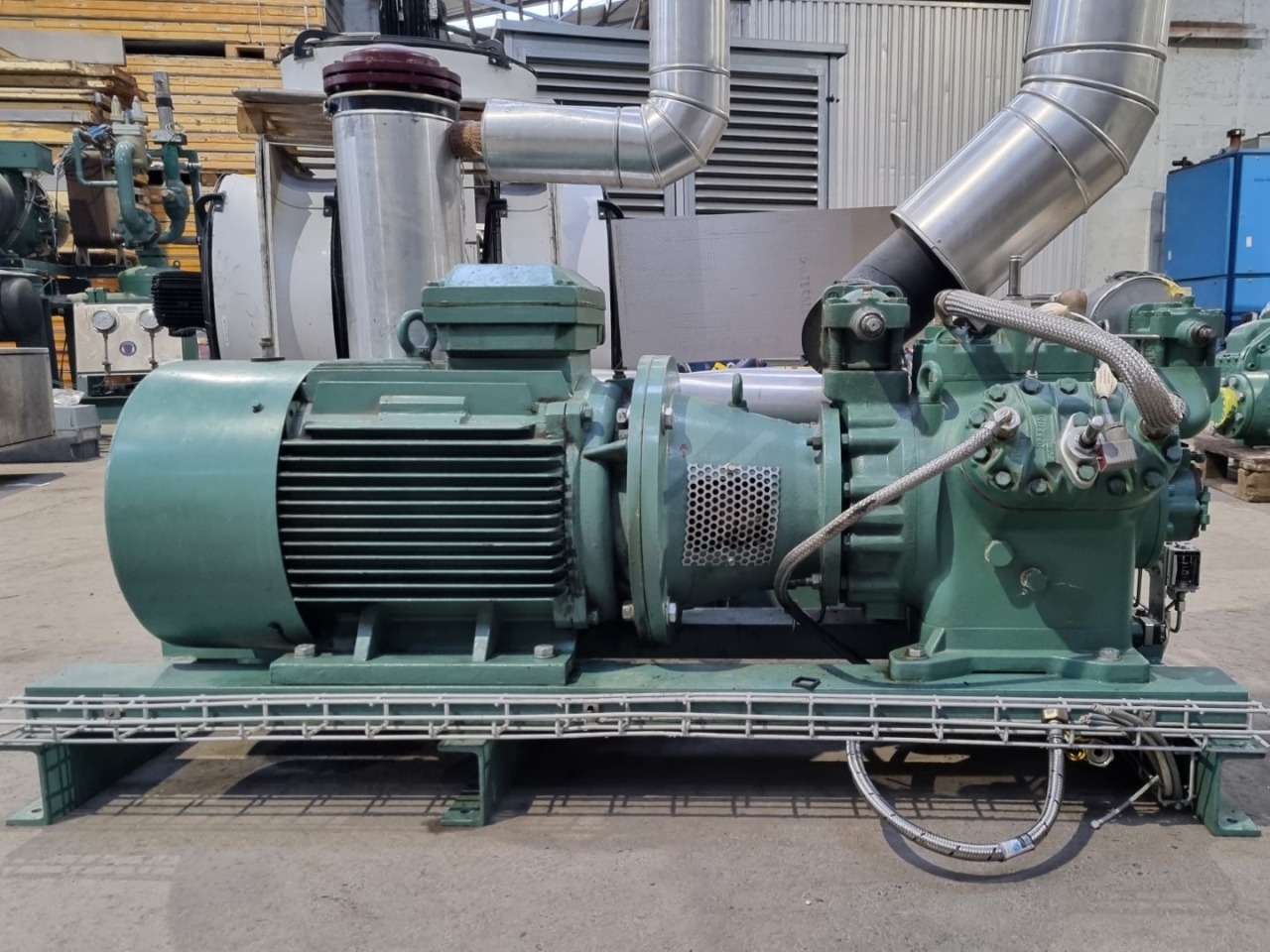 Used Bitzer W Fa Open Type Reciprocating Compressor Hos Bv