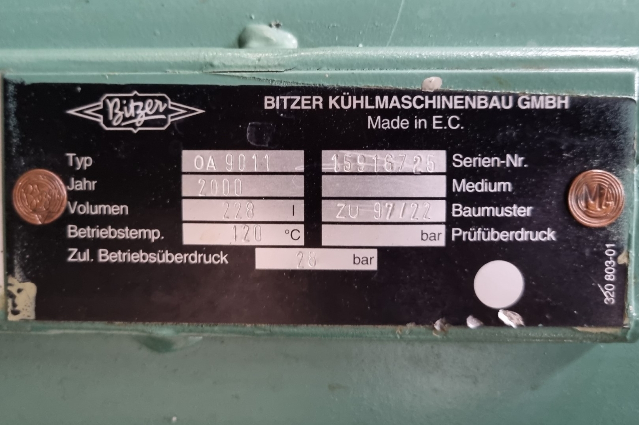 Used Bitzer HSN 7461-70 (x4) compressor unit - HOS BV