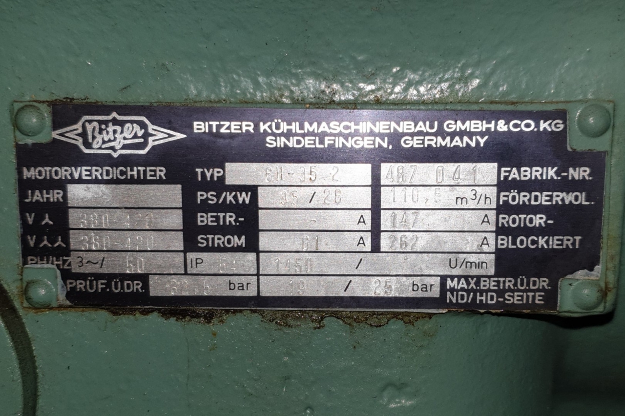 Used Bitzer 6H-35.2 compressor unit - HOS BV