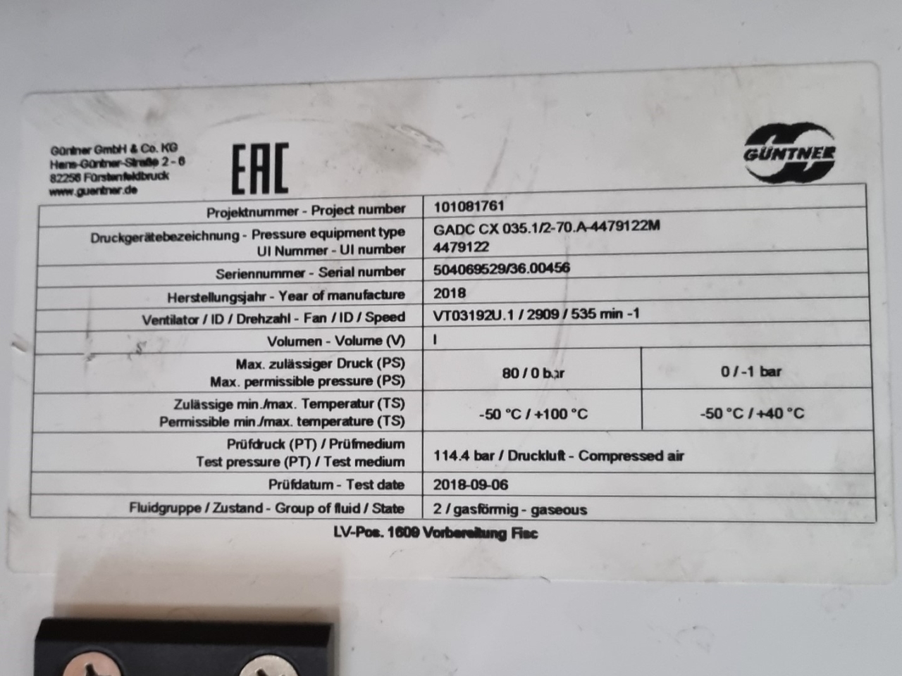 Used Güntner GADC CX 035.1/2-70.A evaporator - HOS BV