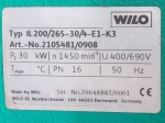 Wilo IL200/265-30/4-E1-K3