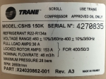 Trane CSHS 150K