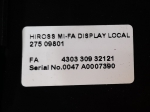 Liebert Hiross Hiross MI-FA display local 275 09801